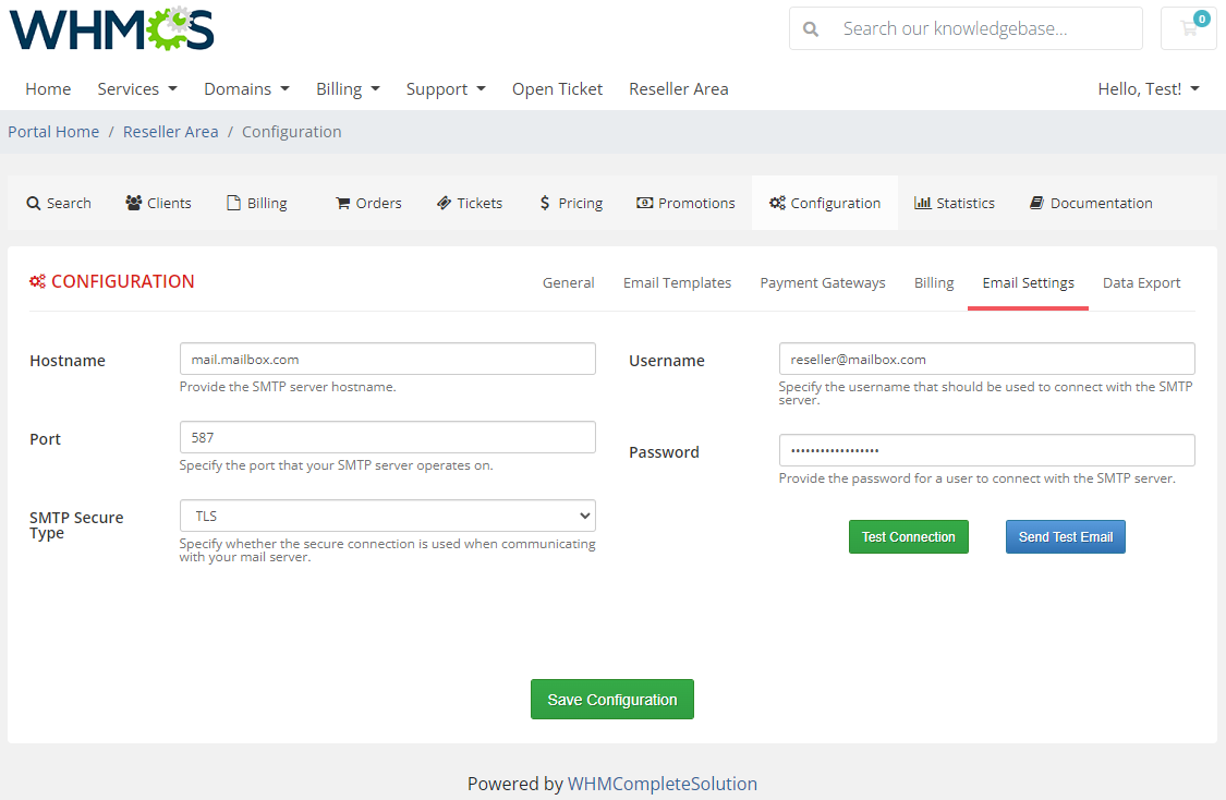 Resellers Center For WHMCS: Module Screenshot 41