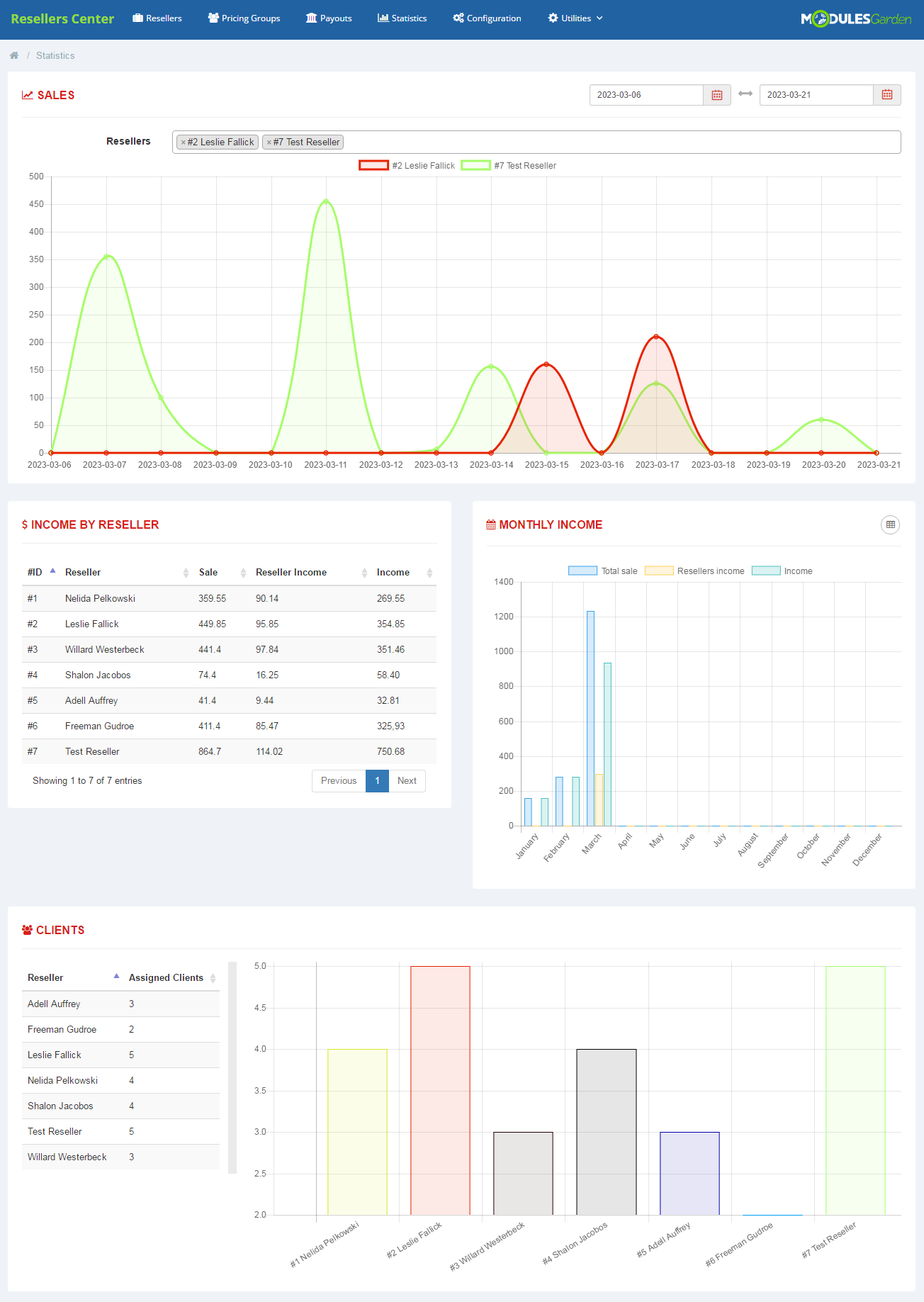 Resellers Center For WHMCS: Module Screenshot 9
