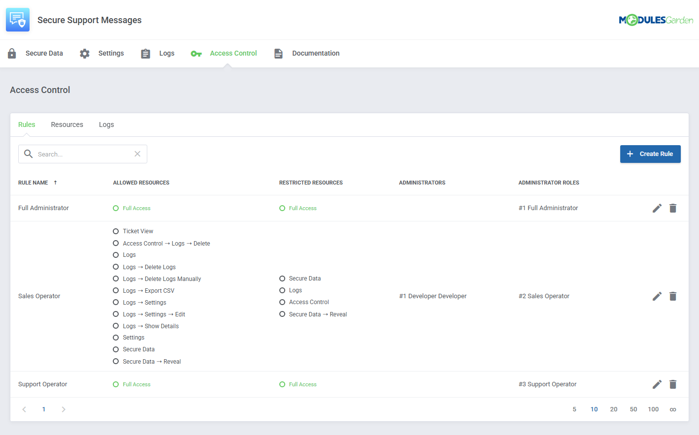 Secure Support Messages For WHMCS: Module Screenshot 10