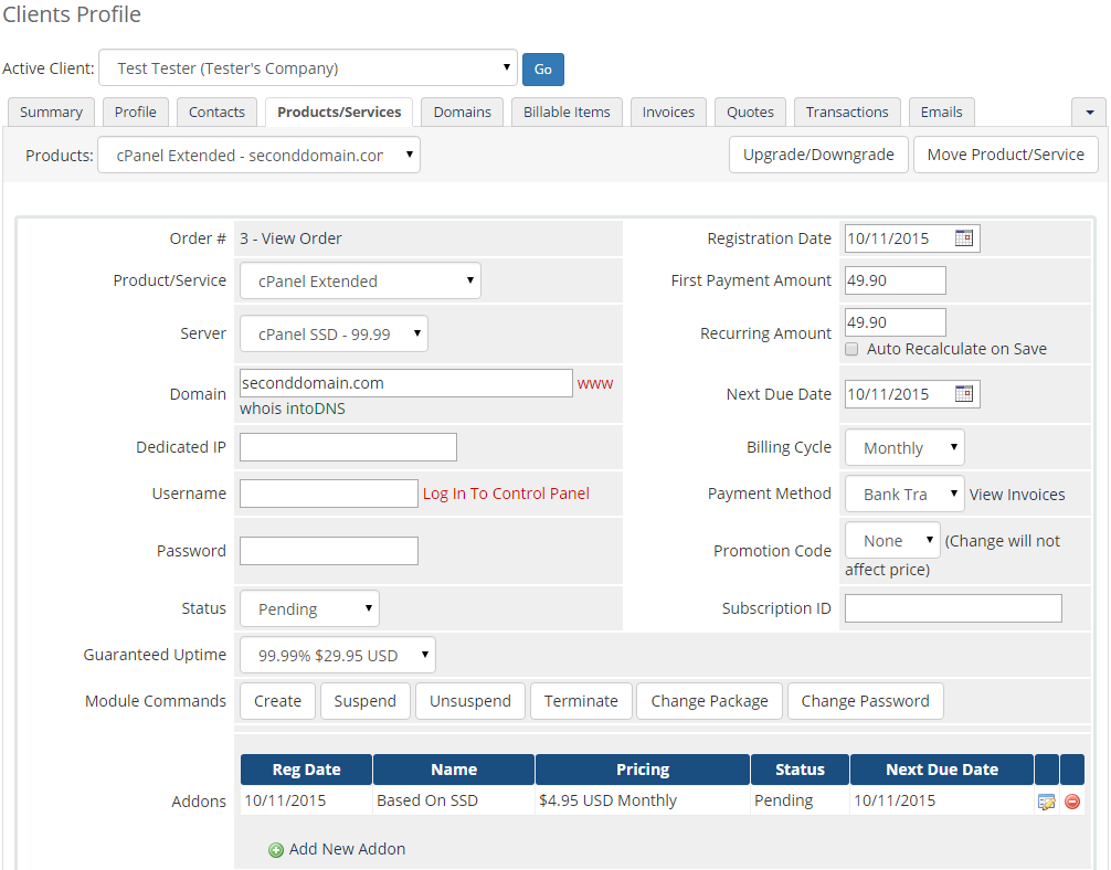 Server Allocator For WHMCS: Module Screenshot 6