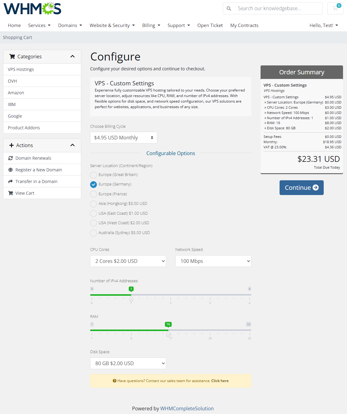 Server Allocator For WHMCS: Module Screenshot 5