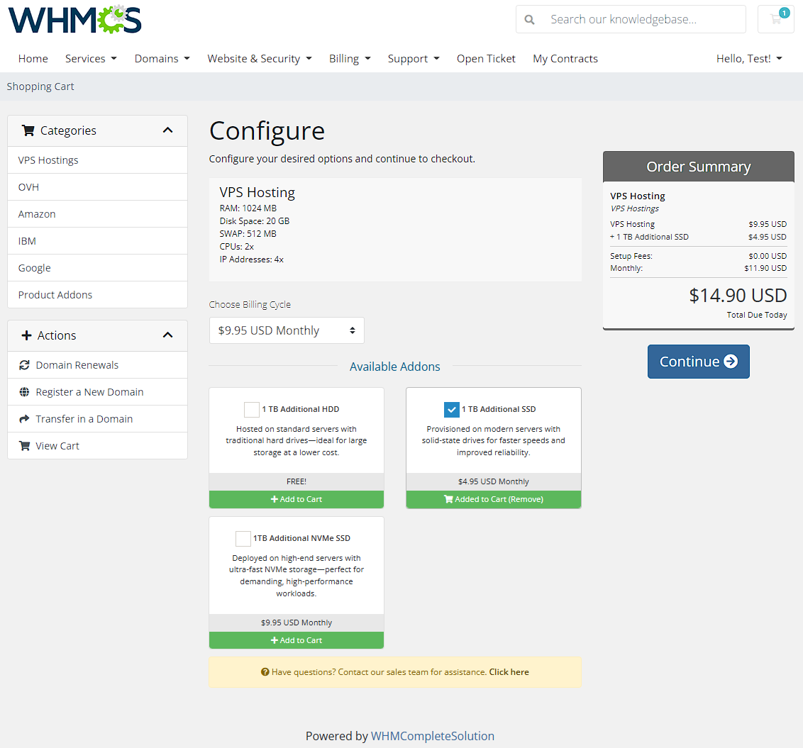 Server Allocator For WHMCS: Module Screenshot 6