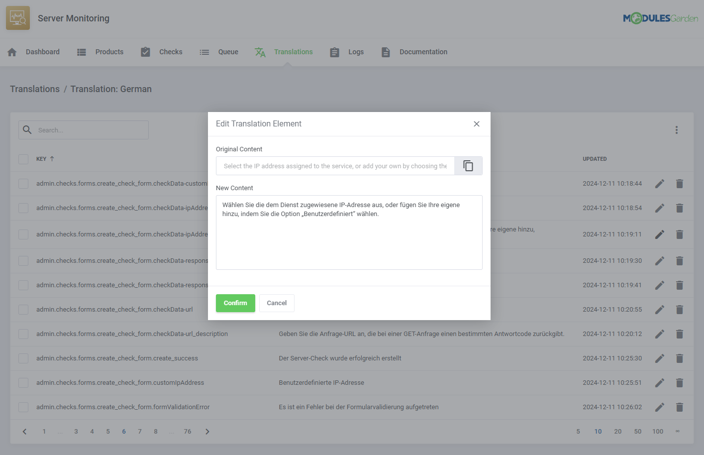 Server Monitoring For WHMCS: Module Screenshot 17