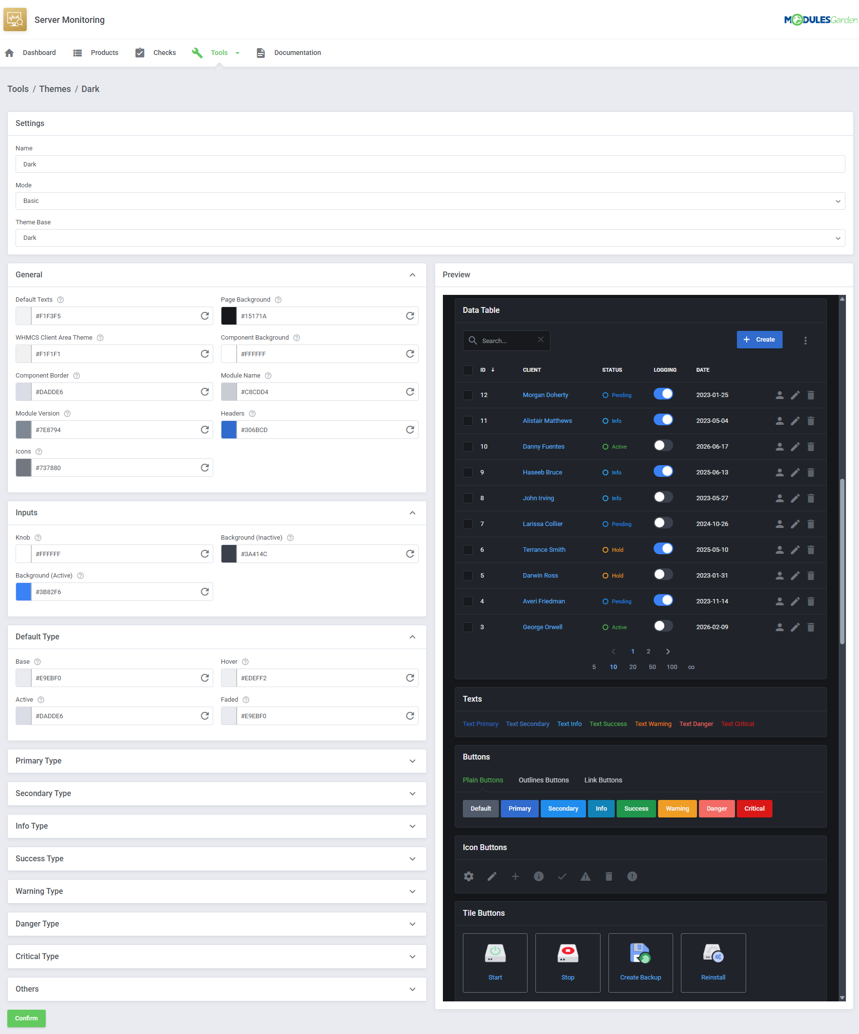 Server Monitoring For WHMCS: Module Screenshot 19