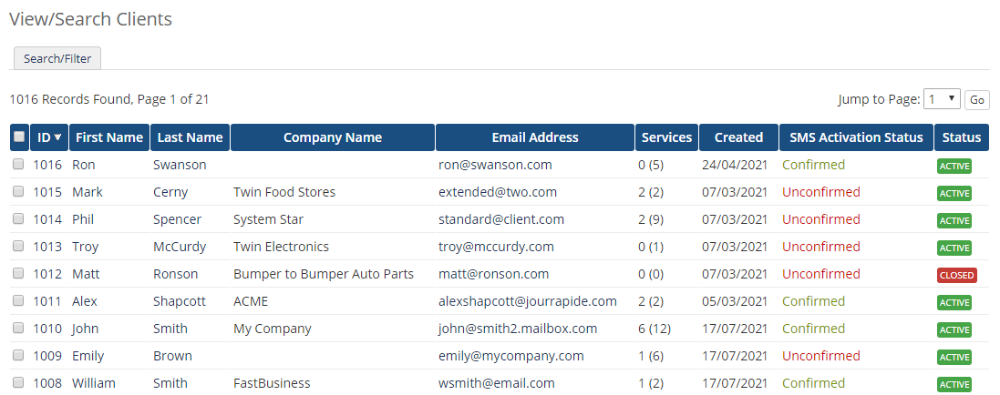 SMS Center For WHMCS: Module Screenshot 26