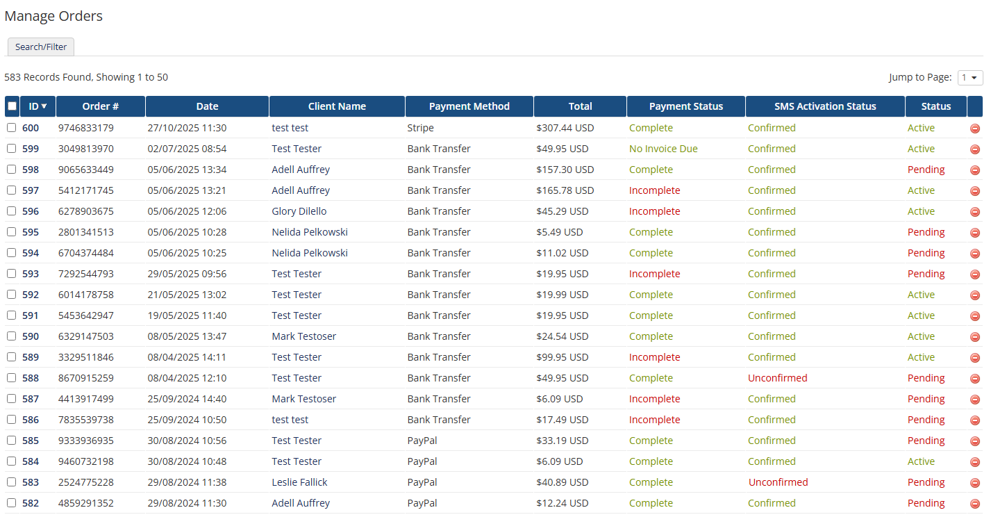 SMS Center For WHMCS: Module Screenshot 25