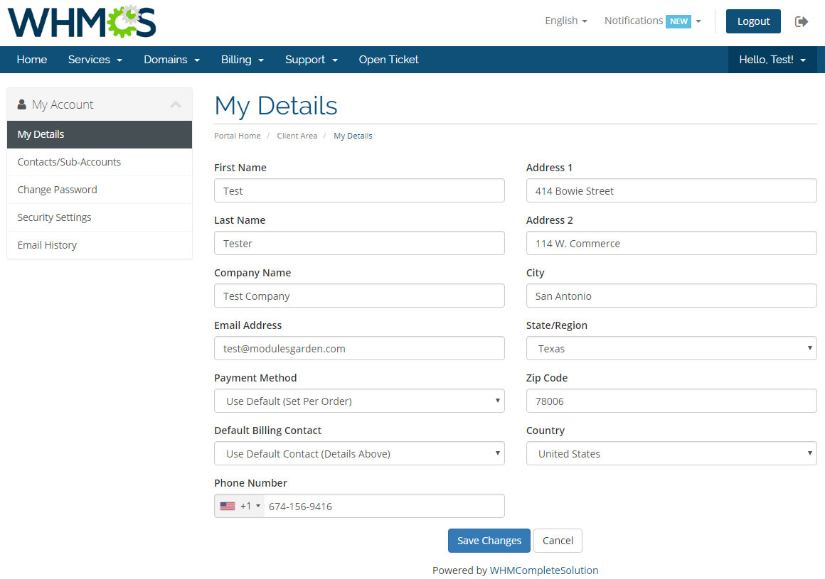 Social Media Login For WHMCS: Screen 6