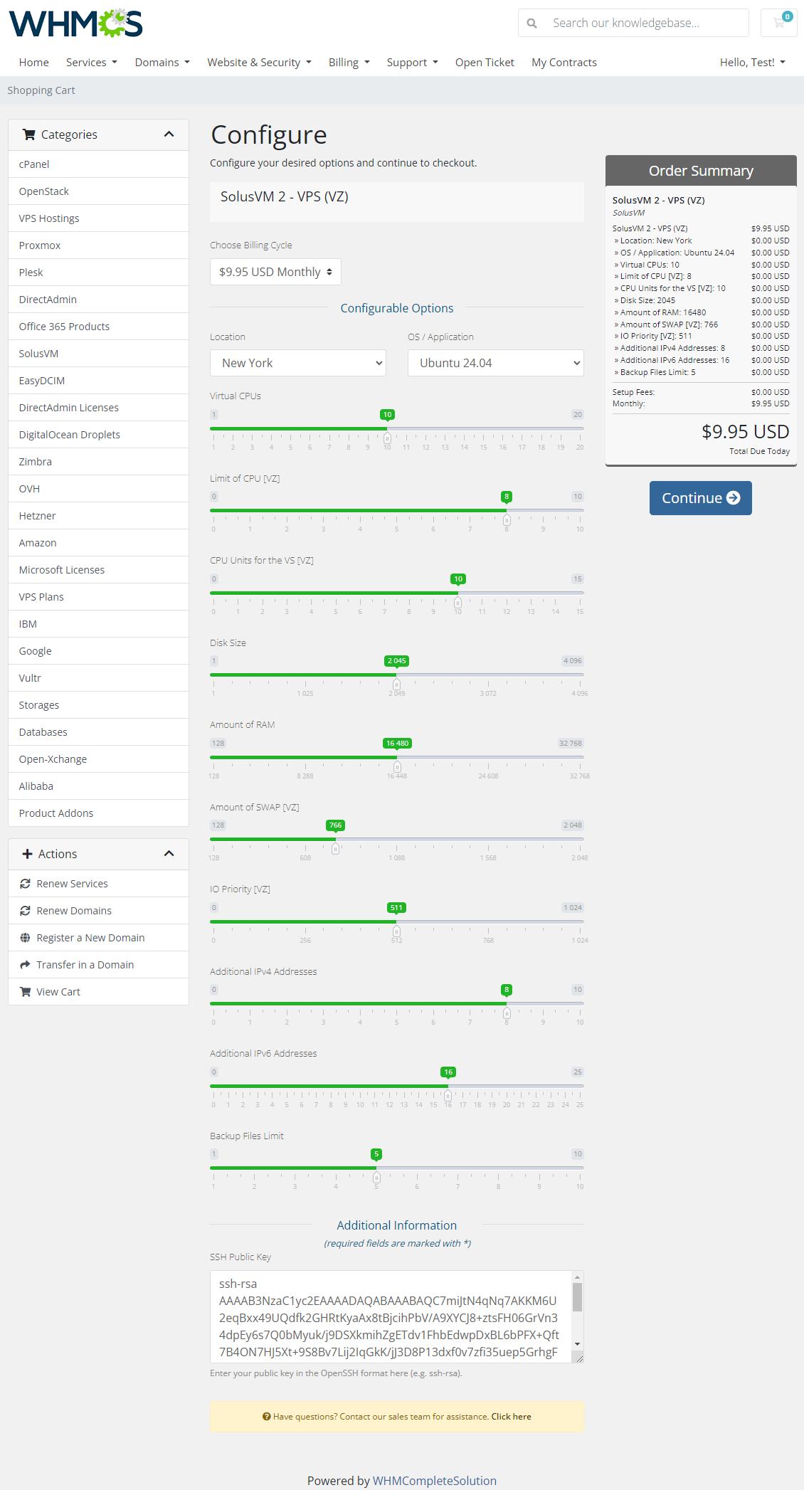 SolusVM 2 VPS & Cloud For WHMCS: Module Screenshot 12