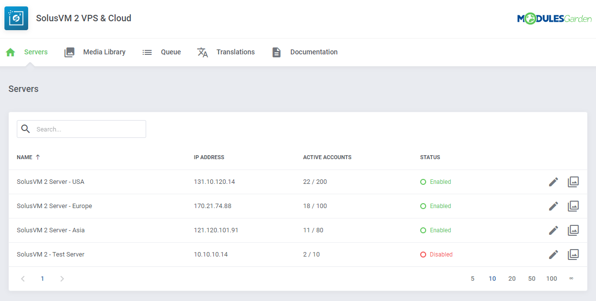SolusVM 2 VPS & Cloud For WHMCS: Module Screenshot 14