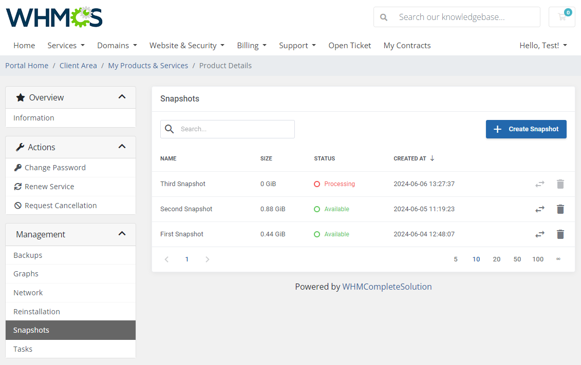 SolusVM 2 VPS & Cloud For WHMCS: Module Screenshot 9
