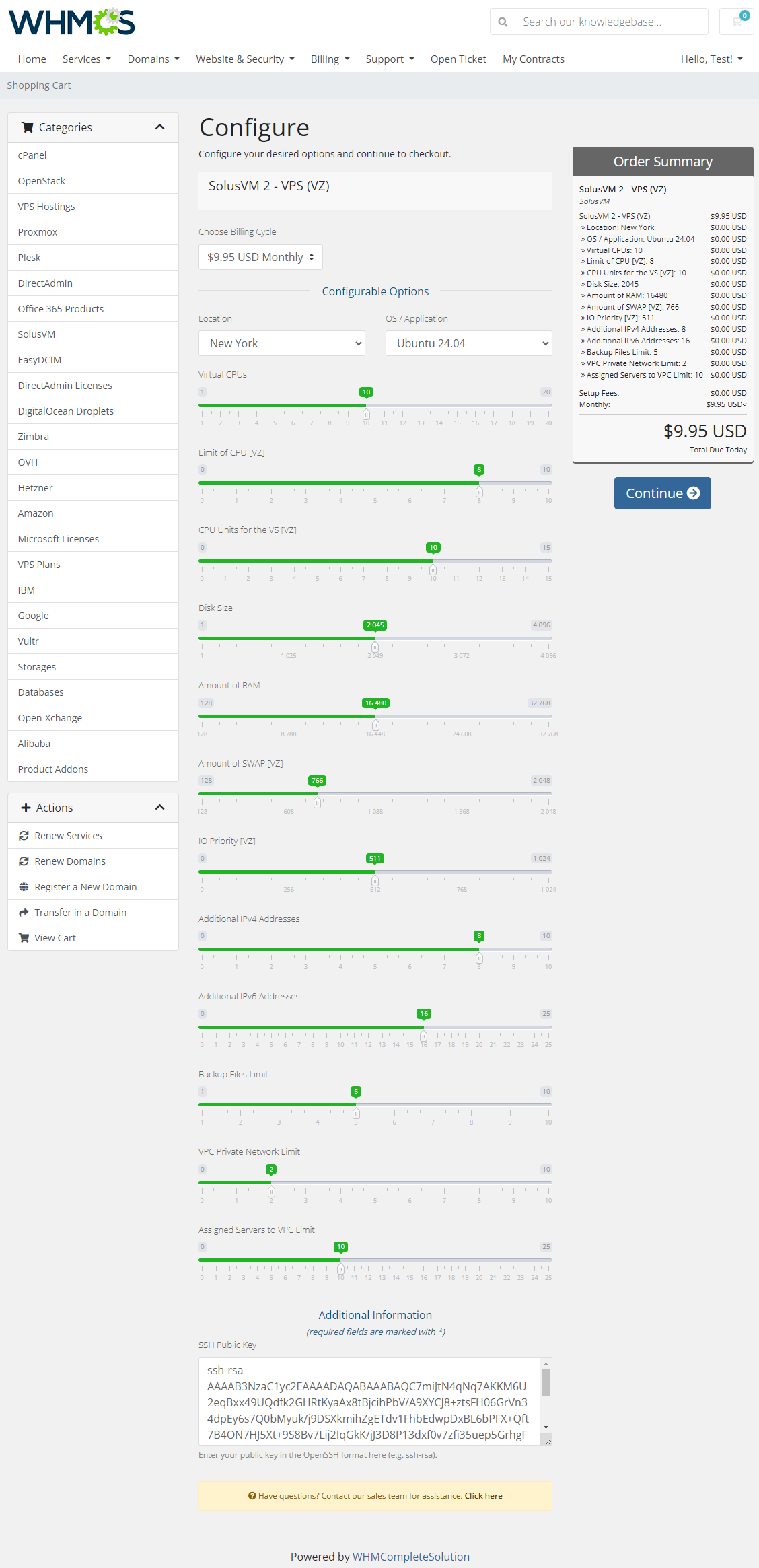 SolusVM 2 VPS & Cloud For WHMCS: Module Screenshot 13