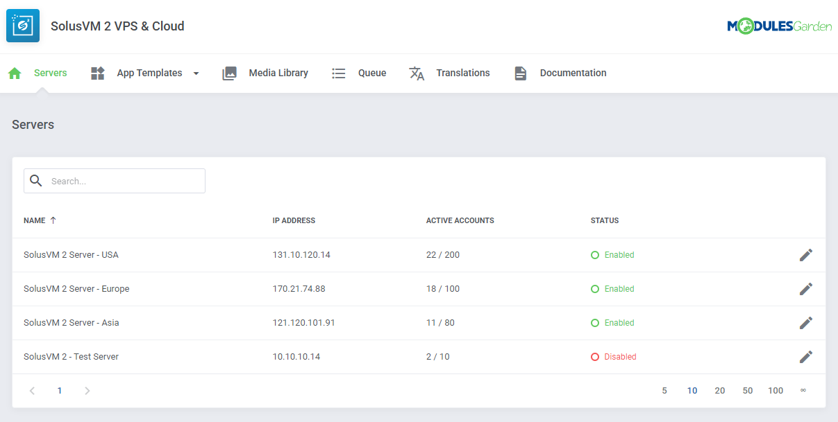 SolusVM 2 VPS & Cloud For WHMCS: Module Screenshot 15