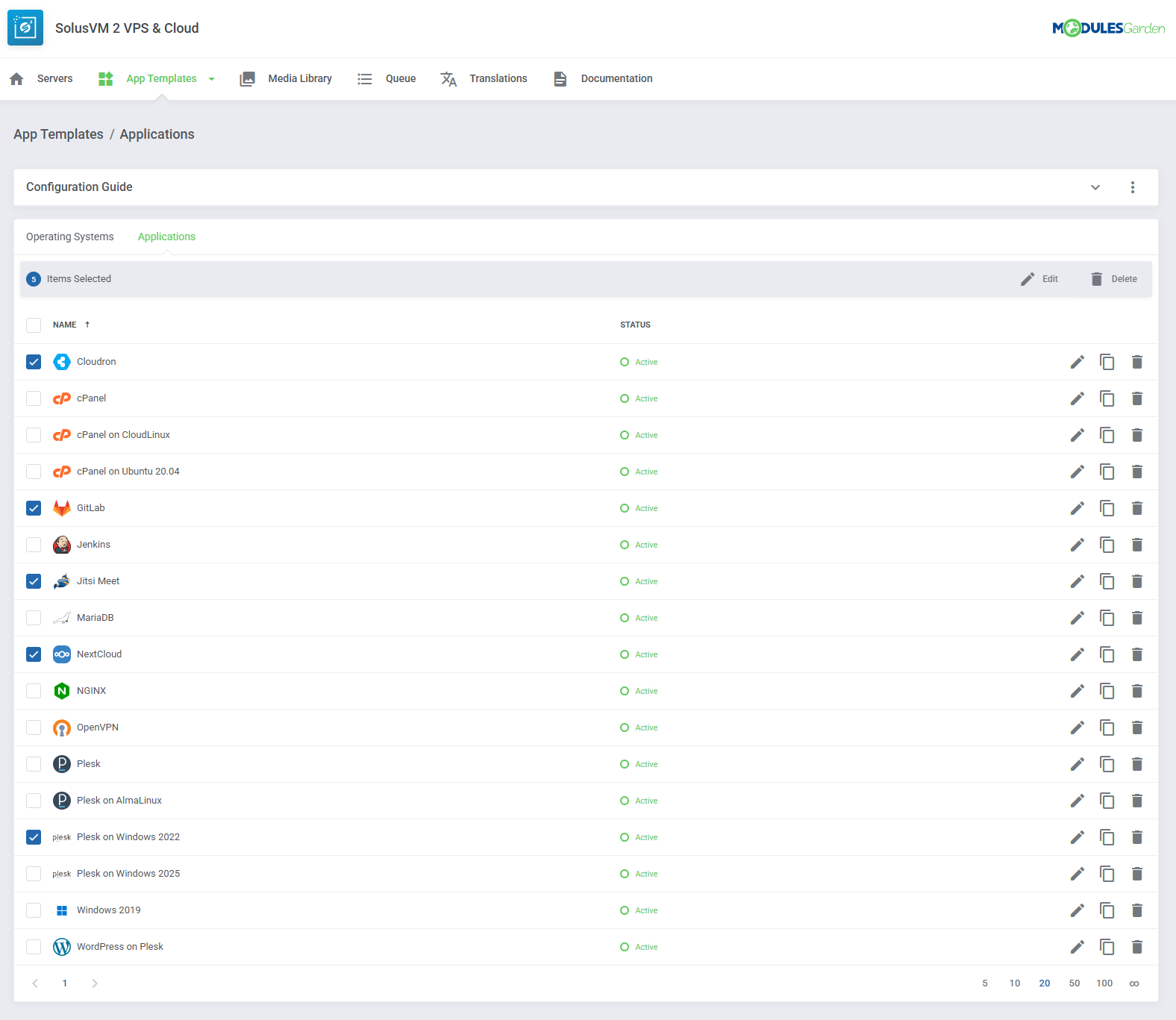 SolusVM 2 VPS & Cloud For WHMCS: Module Screenshot 17