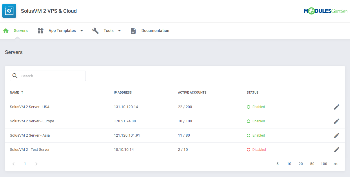 SolusVM 2 VPS & Cloud For WHMCS: Module Screenshot 15