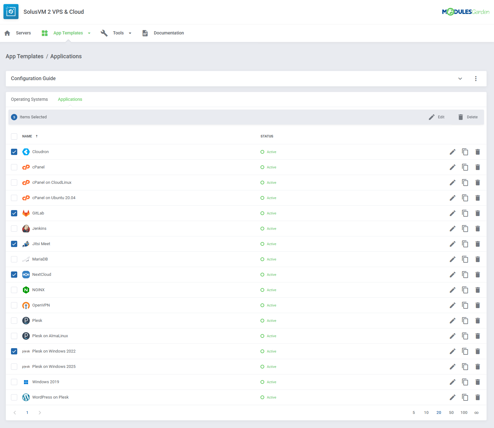SolusVM 2 VPS & Cloud For WHMCS: Module Screenshot 17