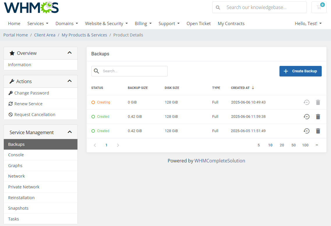 SolusVM 2 VPS & Cloud For WHMCS: Module Screenshot 4