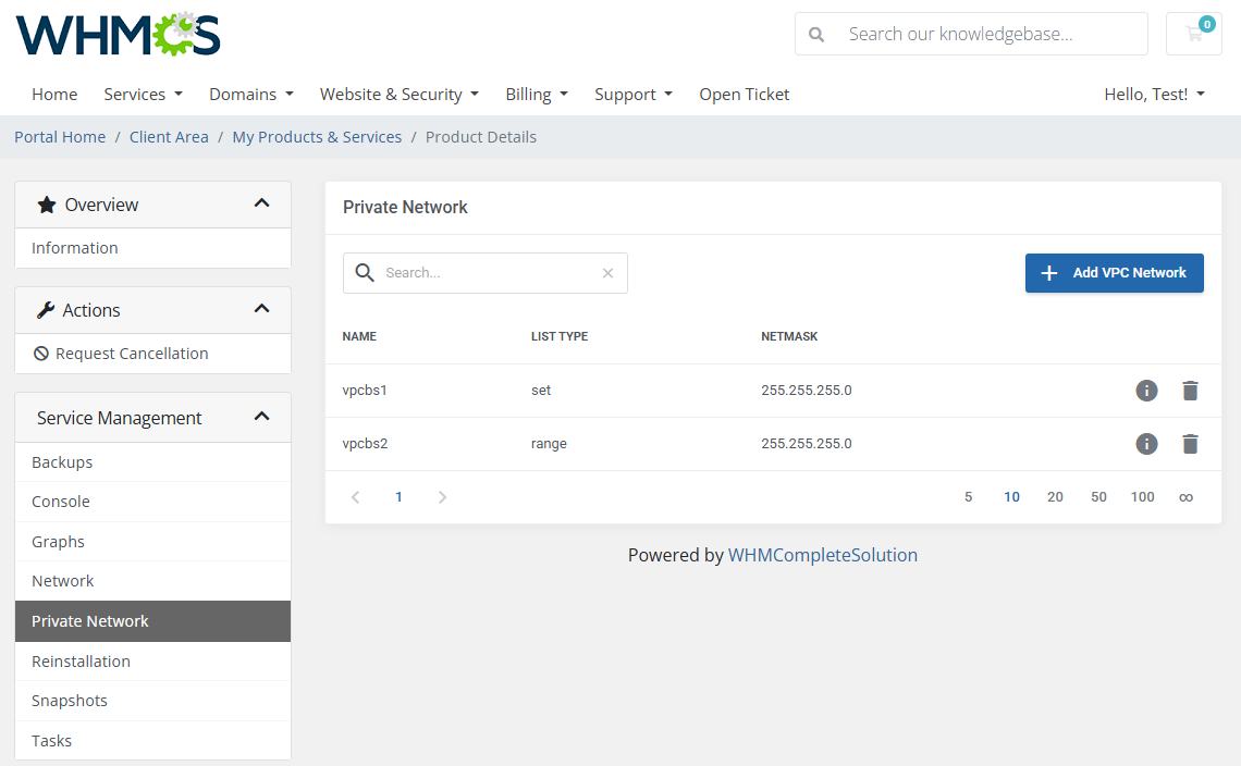 SolusVM 2 VPS & Cloud For WHMCS: Module Screenshot 7
