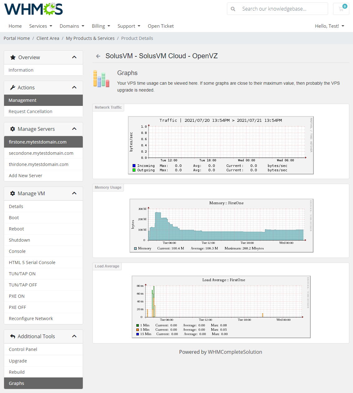 SolusVM Extended Cloud For WHMCS: Module Screenshot 7