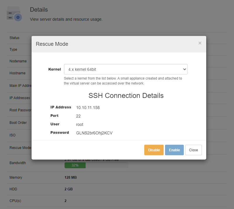SolusVM Extended VPS For WHMCS: Module Screenshot 3