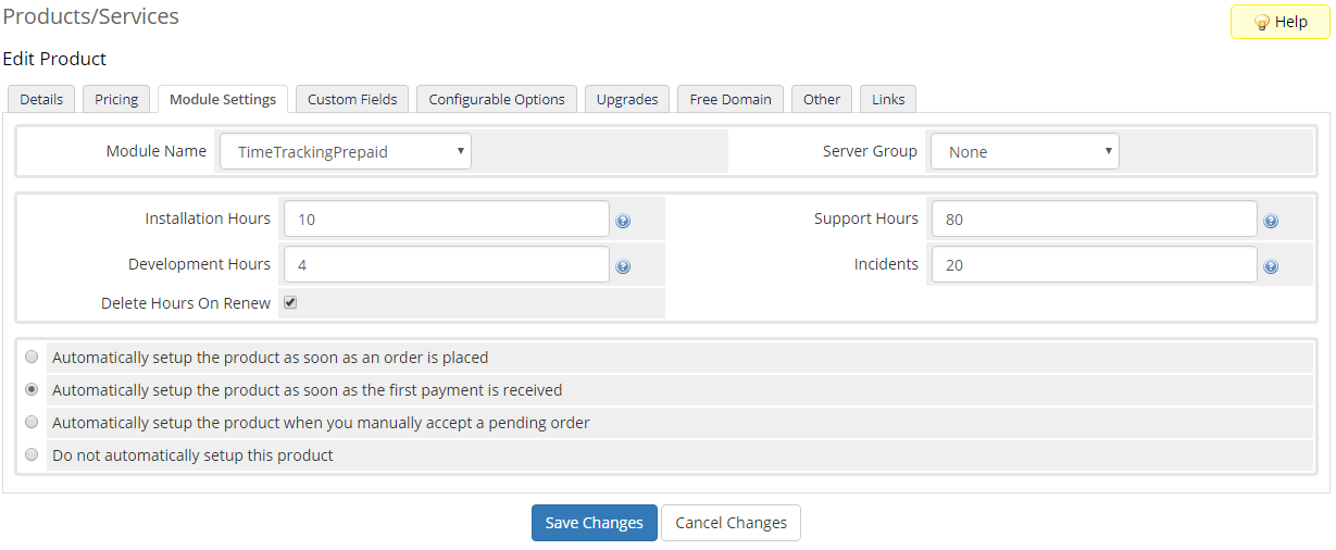Time & Task Manager For WHMCS: Screen 20
