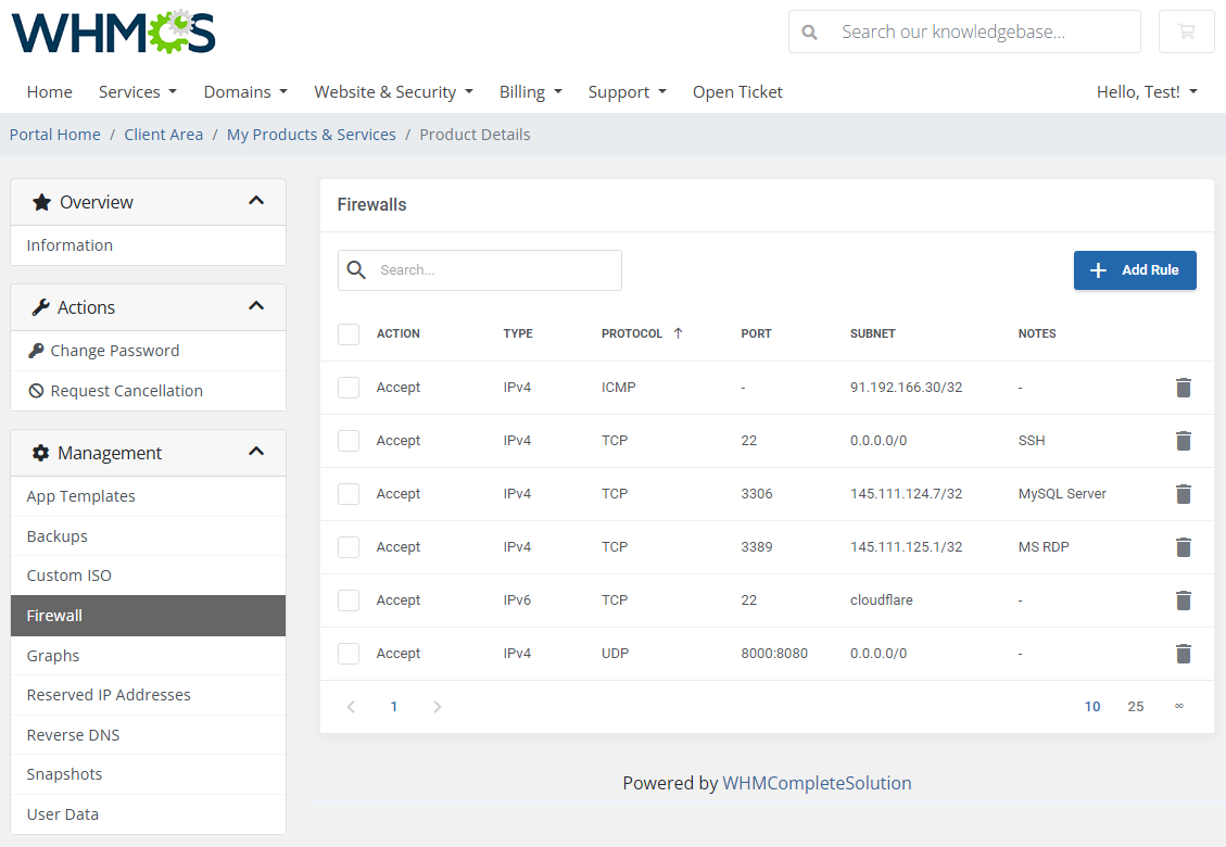 Vultr VPS For WHMCS: Module Screenshot 10