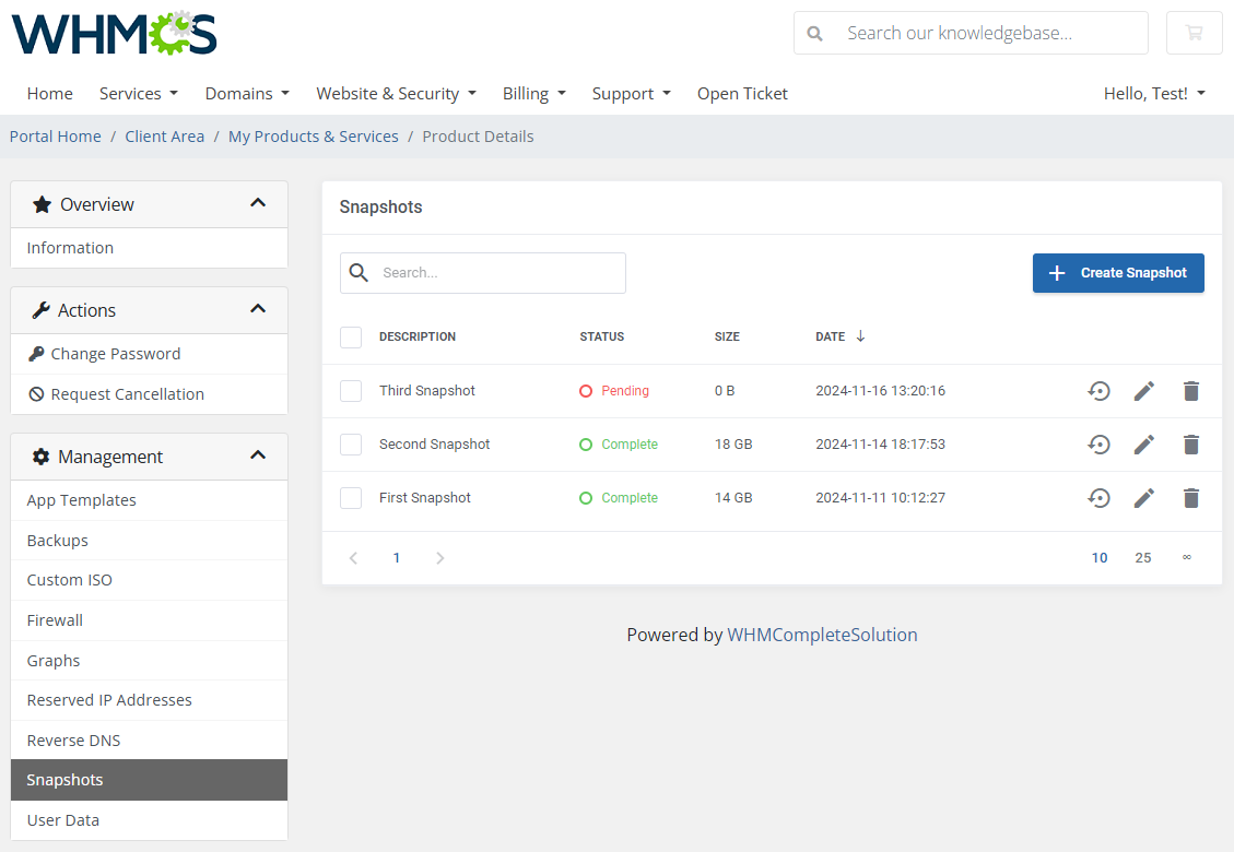 Vultr VPS For WHMCS: Module Screenshot 14