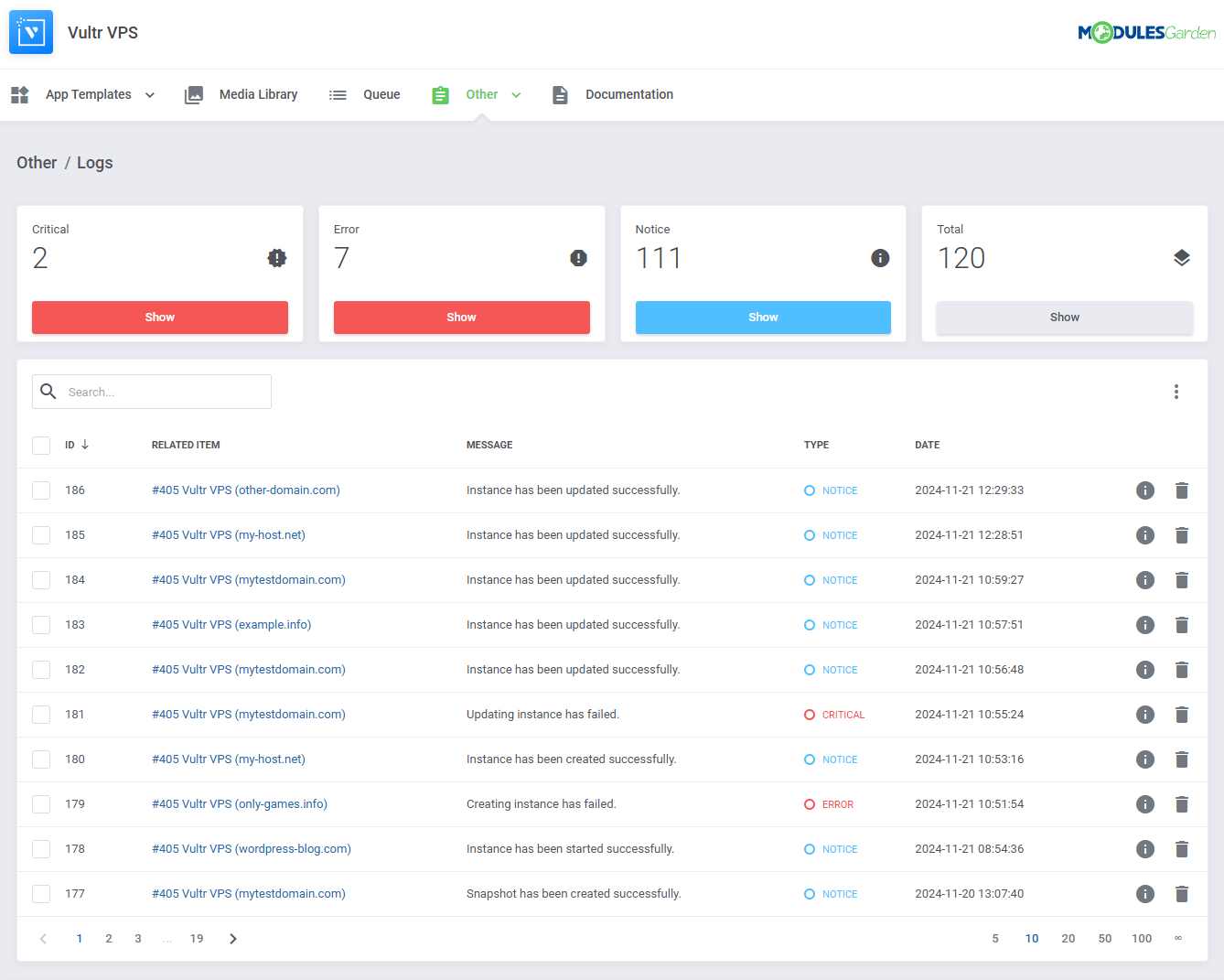 Vultr VPS For WHMCS: Module Screenshot 31