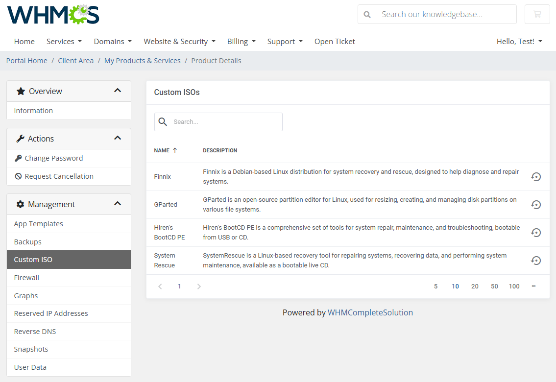 Vultr VPS For WHMCS: Module Screenshot 9