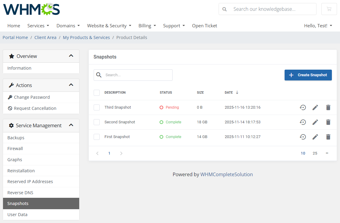 Vultr VPS For WHMCS: Module Screenshot 13
