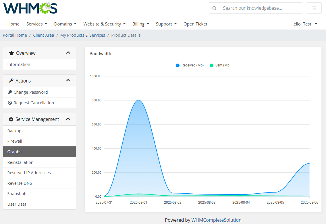 Vultr VPS For WHMCS: Module Screenshot 5