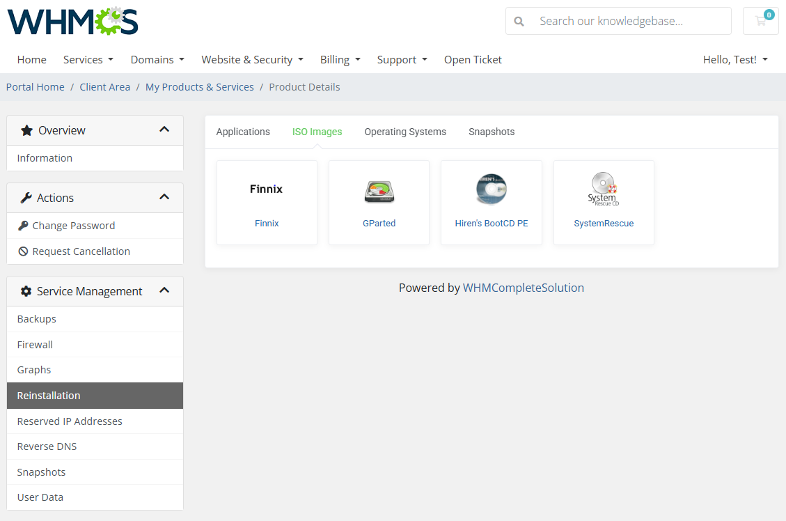 Vultr VPS For WHMCS: Module Screenshot 7