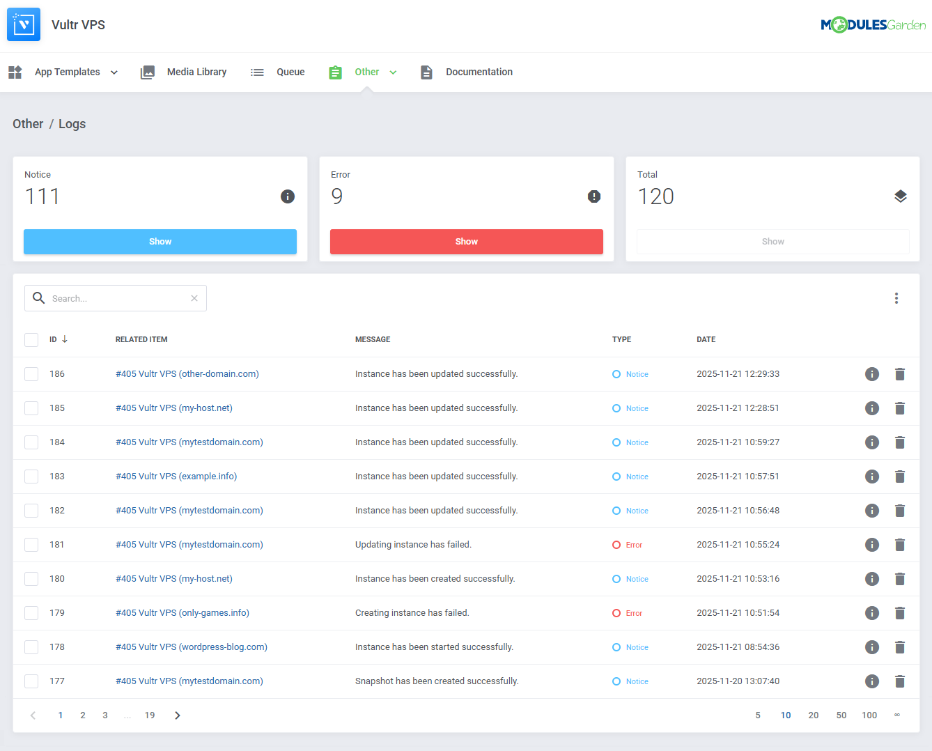Vultr VPS For WHMCS: Module Screenshot 30