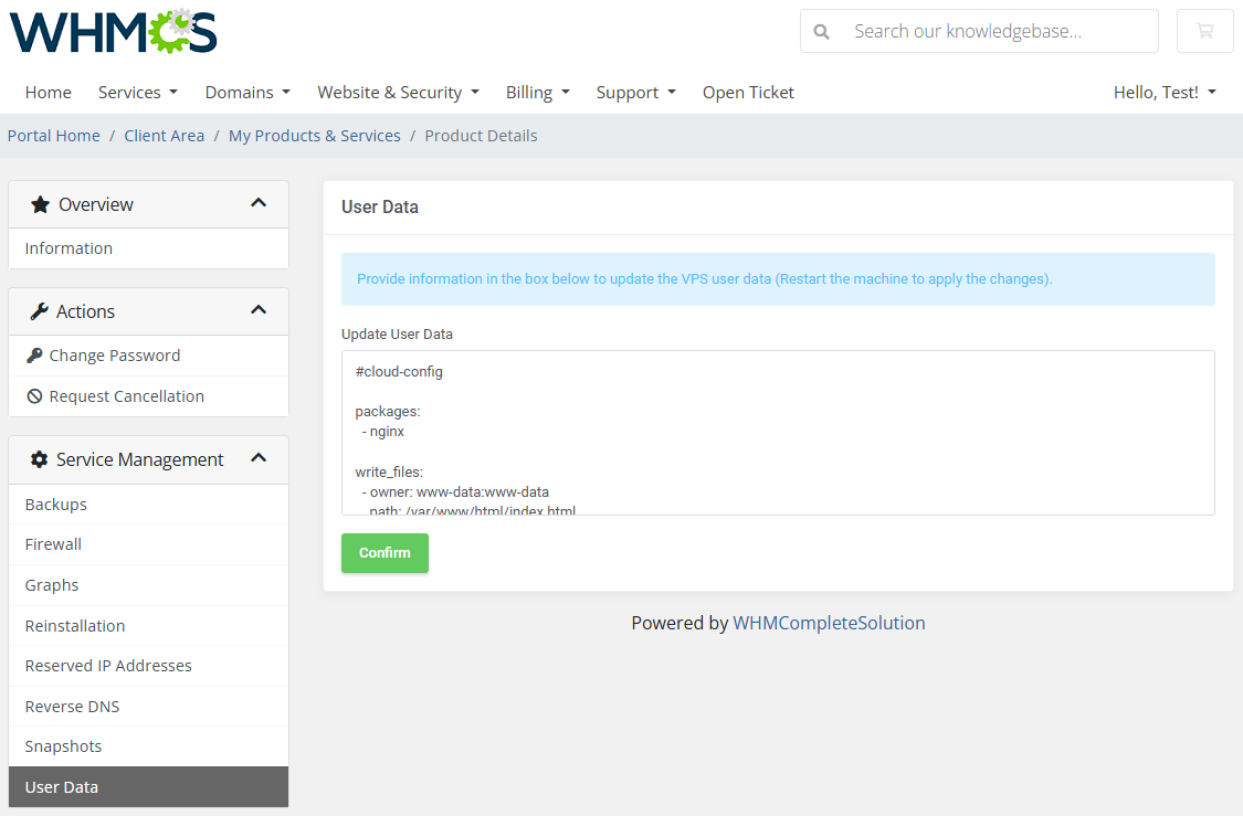 Vultr VPS For WHMCS: Module Screenshot 14