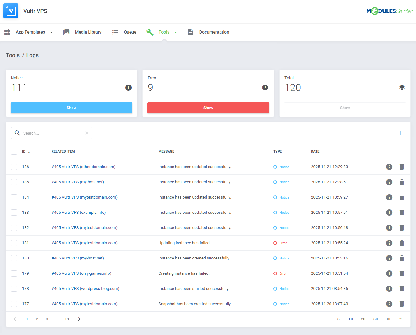 Vultr VPS For WHMCS: Module Screenshot 30
