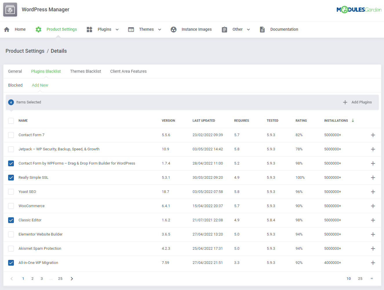 WordPress Manager For WHMCS: Module Screenshot 29