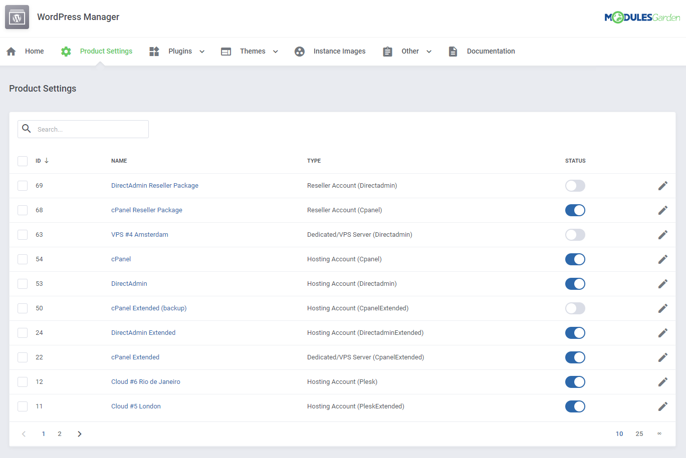 WordPress Manager For WHMCS: Module Screenshot 26