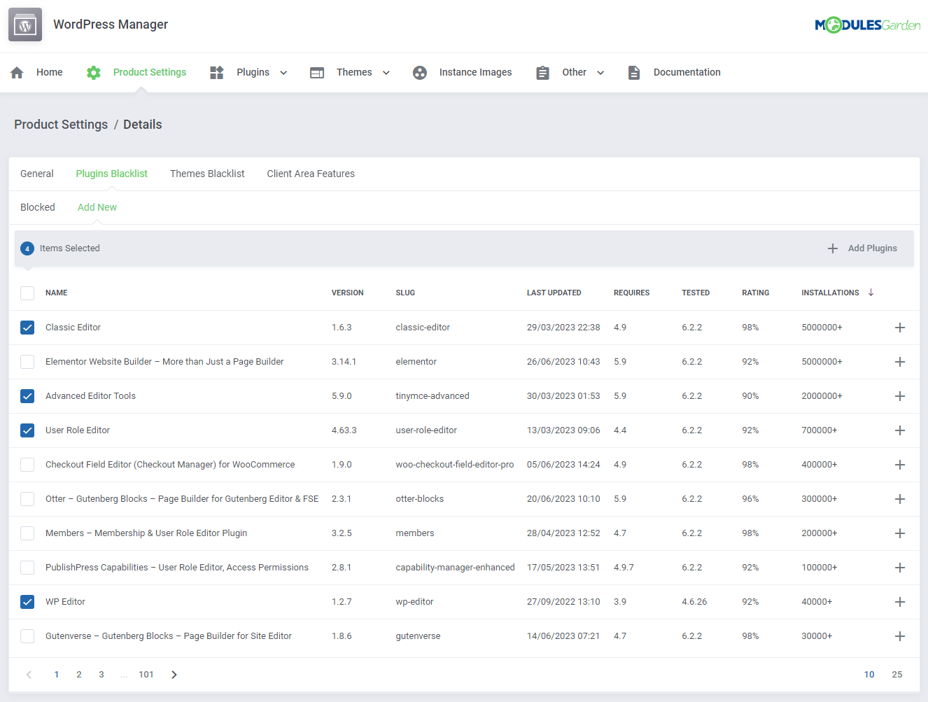 WordPress Manager For WHMCS: Module Screenshot 29