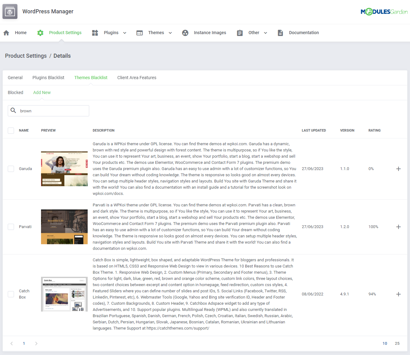 WordPress Manager For WHMCS: Module Screenshot 30