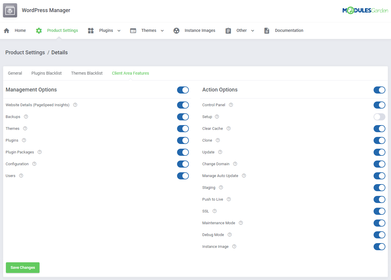 WordPress Manager For WHMCS: Module Screenshot 31