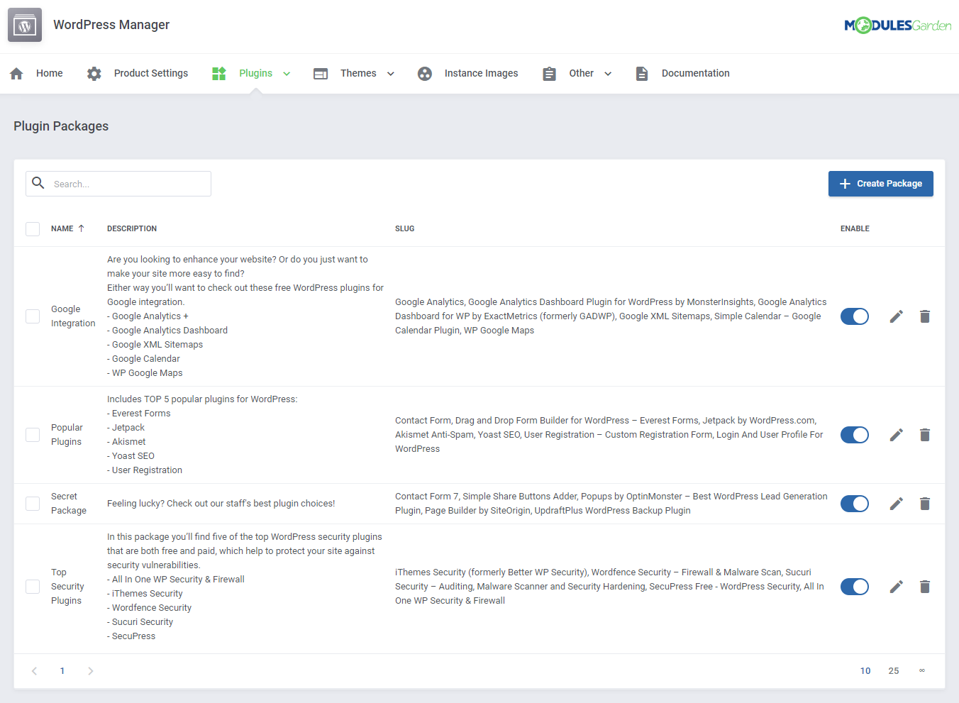 WordPress Manager For WHMCS: Module Screenshot 32
