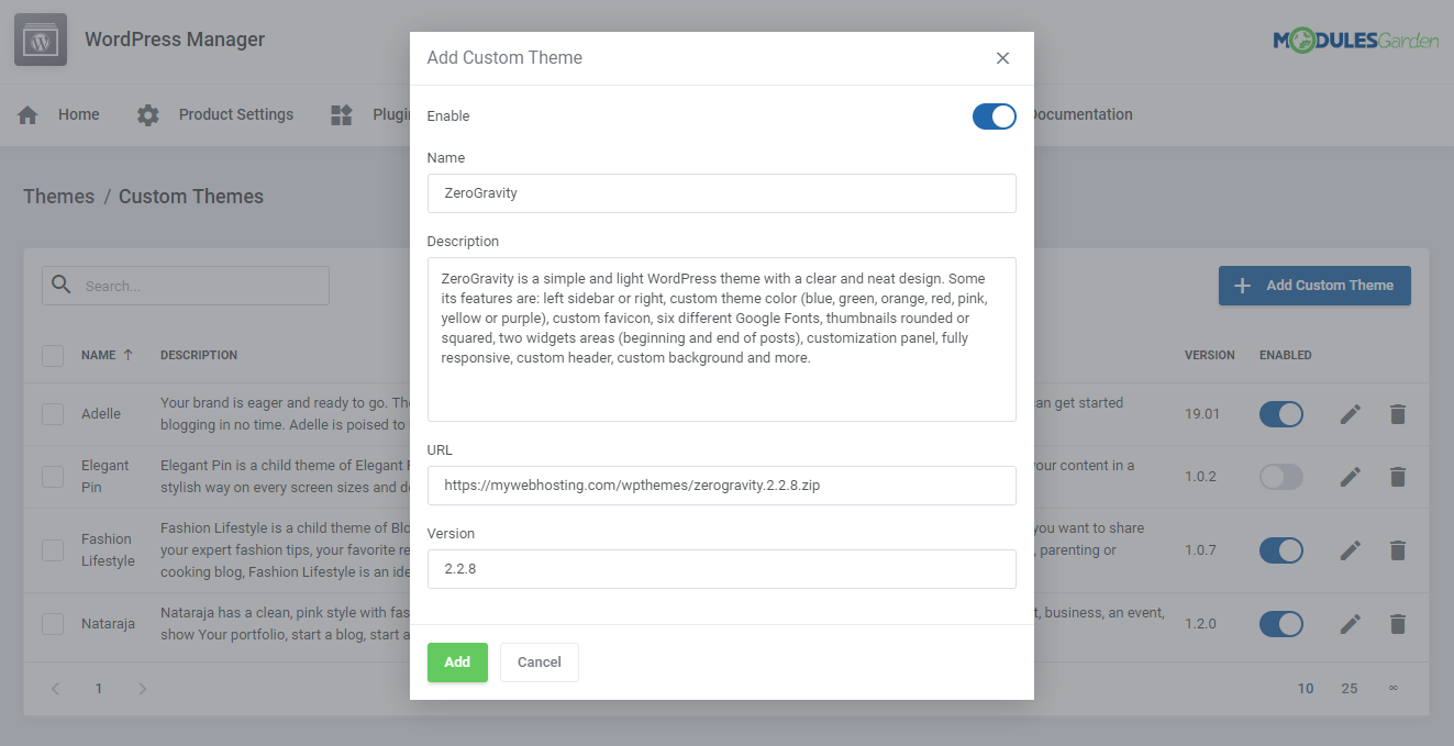 WordPress Manager For WHMCS: Module Screenshot 41