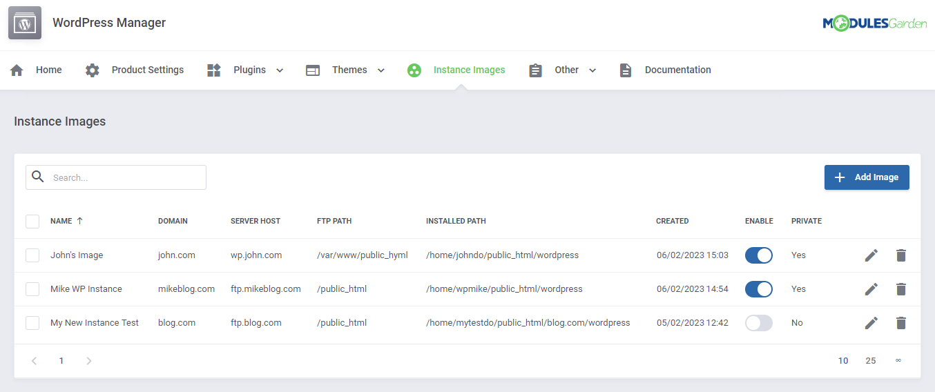 WordPress Manager For WHMCS: Module Screenshot 42