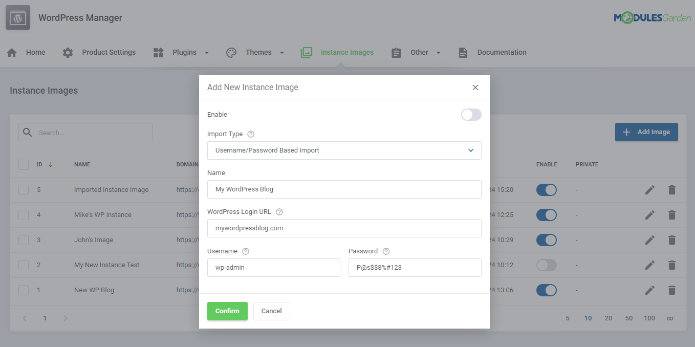 WordPress Manager For WHMCS: Module Screenshot 44