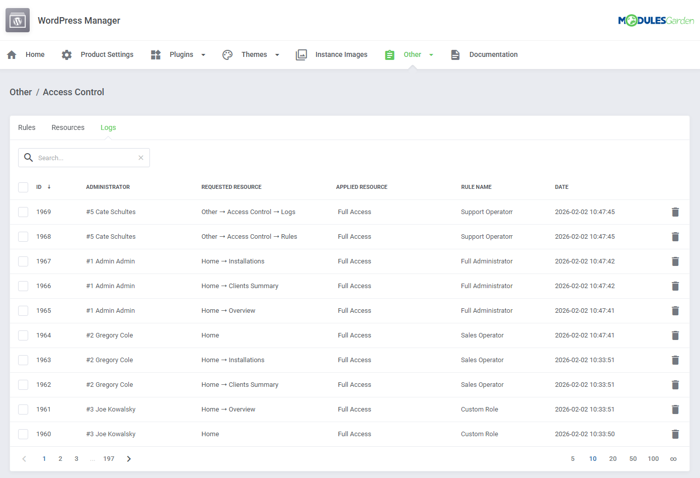 WordPress Manager For WHMCS: Module Screenshot 53