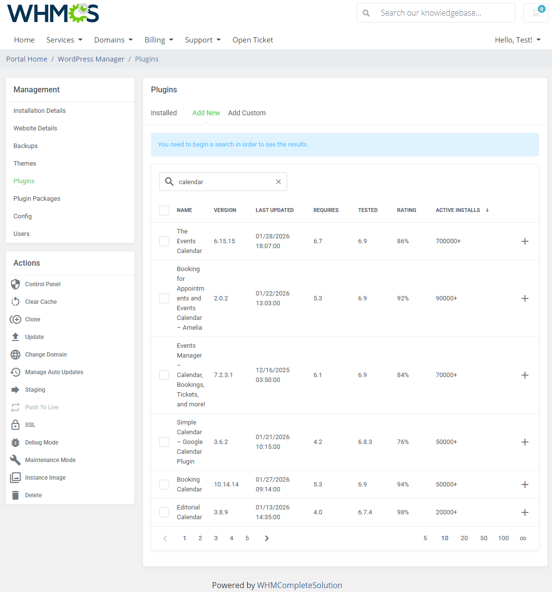 WordPress Manager For WHMCS: Module Screenshot 20