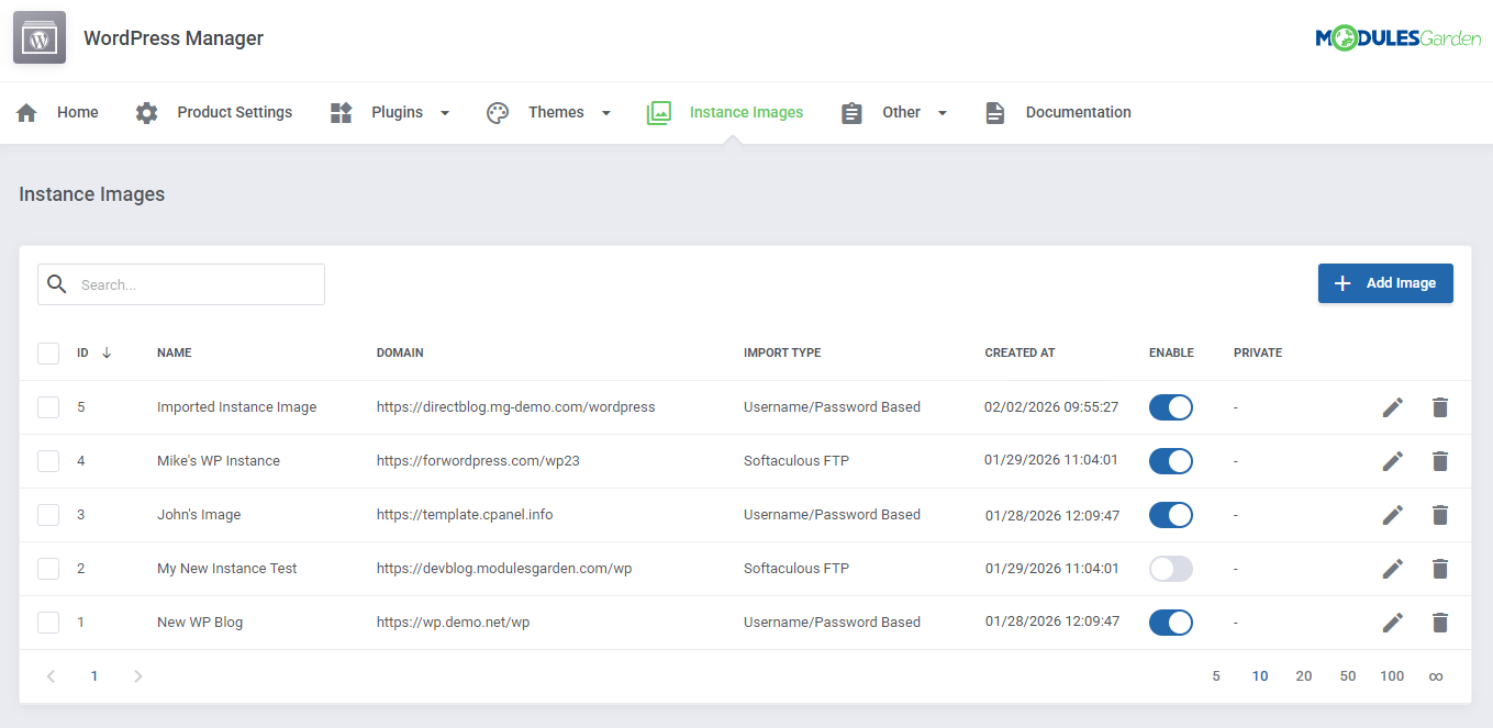 WordPress Manager For WHMCS: Module Screenshot 43