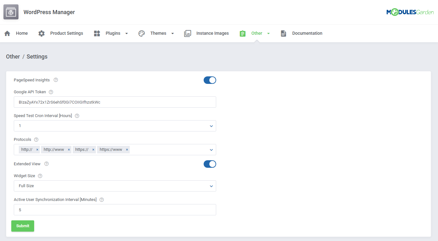 WordPress Manager For WHMCS: Module Screenshot 47
