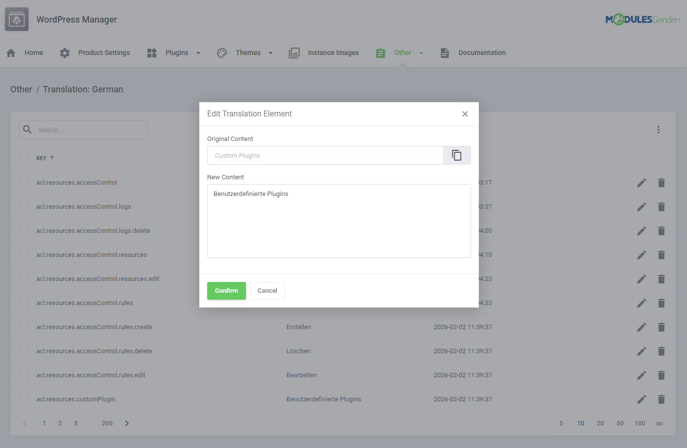 WordPress Manager For WHMCS: Module Screenshot 50