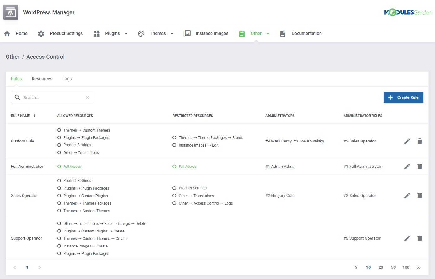 WordPress Manager For WHMCS: Module Screenshot 51