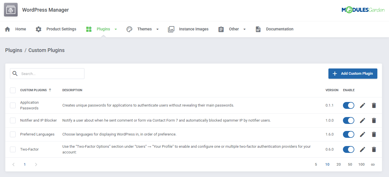WordPress Manager For WHMCS: Module Screenshot 36
